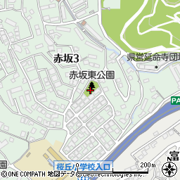 赤坂東公園周辺の地図
