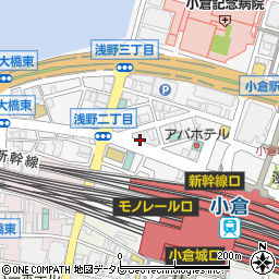 ニッポンレンタカー小倉駅新幹線口営業所周辺の地図
