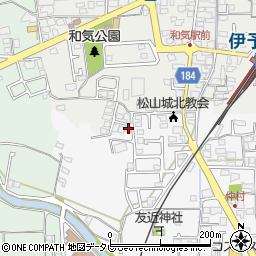 愛媛県松山市安城寺町1737周辺の地図