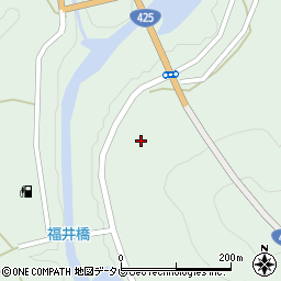 和歌山県田辺市龍神村福井843周辺の地図