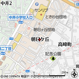 福岡県北九州市小倉北区朝日ケ丘7周辺の地図