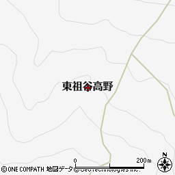徳島県三好市東祖谷高野周辺の地図