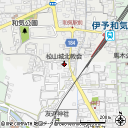 愛媛県松山市安城寺町1760周辺の地図