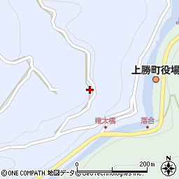 徳島県勝浦郡上勝町生実下野周辺の地図