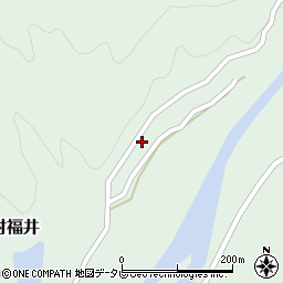 和歌山県田辺市龍神村福井1447周辺の地図