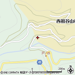 徳島県三好市西祖谷山村戸ノ谷111周辺の地図