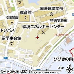 北九州学術研究都市　環境エネルギーセンター・エネルギー監視室周辺の地図