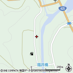 和歌山県田辺市龍神村福井153周辺の地図