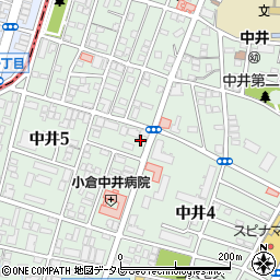 博多蜂楽饅頭　北九州工場周辺の地図