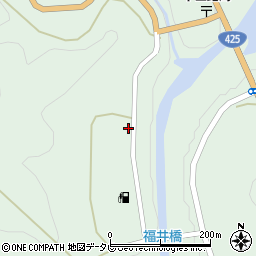 和歌山県田辺市龍神村福井156周辺の地図