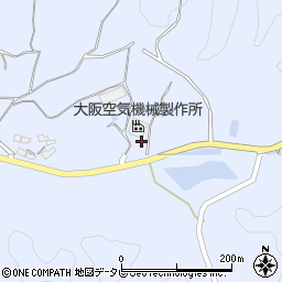 御坊中津線周辺の地図