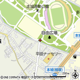 本城運動公園トイレ２周辺の地図