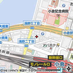 リパーク小倉浅野２丁目駐車場周辺の地図