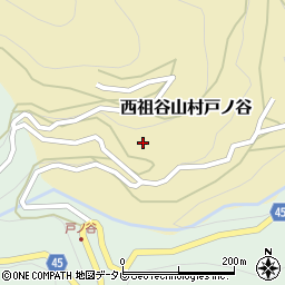 徳島県三好市西祖谷山村戸ノ谷96周辺の地図