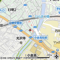 日本基督教団小倉日明教会周辺の地図