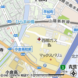 西部ガス株式会社　北九州リビング営業部周辺の地図