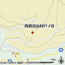 徳島県三好市西祖谷山村戸ノ谷95周辺の地図