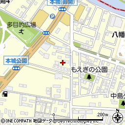 ｅタウン本城Ｆ周辺の地図