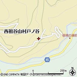 徳島県三好市西祖谷山村戸ノ谷15周辺の地図