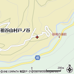 徳島県三好市西祖谷山村戸ノ谷11周辺の地図