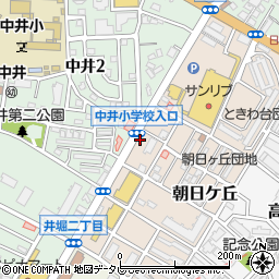 セブンイレブン小倉朝日ヶ丘店周辺の地図