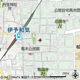 愛媛県松山市馬木町185周辺の地図