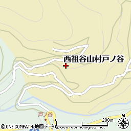 徳島県三好市西祖谷山村戸ノ谷100周辺の地図