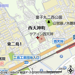 福岡県北九州市若松区西天神町周辺の地図