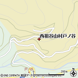 徳島県三好市西祖谷山村戸ノ谷102周辺の地図