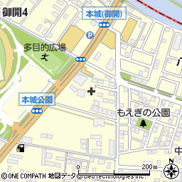 ｅタウン本城Ｈ周辺の地図