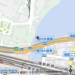 紫川大橋（海の橋）周辺の地図