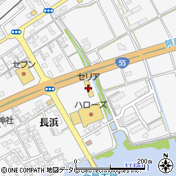 セリアハローズ津乃峰モール店周辺の地図