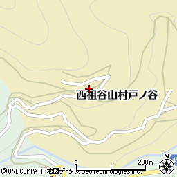 徳島県三好市西祖谷山村戸ノ谷150周辺の地図