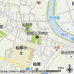 松原王子神社周辺の地図