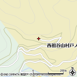 徳島県三好市西祖谷山村戸ノ谷135周辺の地図
