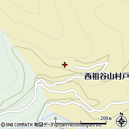 徳島県三好市西祖谷山村戸ノ谷136周辺の地図