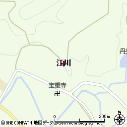和歌山県日高川町（日高郡）江川周辺の地図