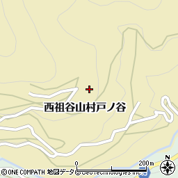 徳島県三好市西祖谷山村戸ノ谷164周辺の地図