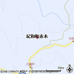 三重県熊野市紀和町赤木周辺の地図