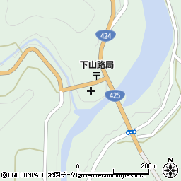 和歌山県田辺市龍神村福井389周辺の地図