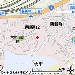 福岡県北九州市門司区西新町周辺の地図