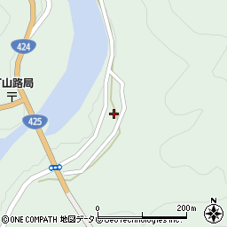和歌山県田辺市龍神村福井752周辺の地図