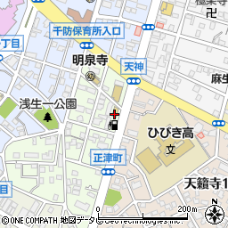 セブンイレブン戸畑天籟寺店周辺の地図
