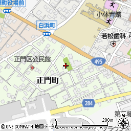 正門町公園周辺の地図