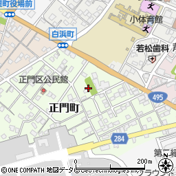 正門町公園周辺の地図