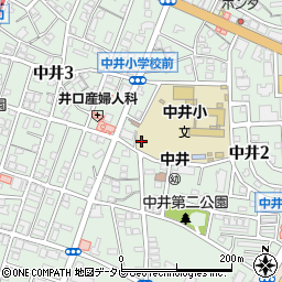 福岡県北九州市小倉北区中井周辺の地図