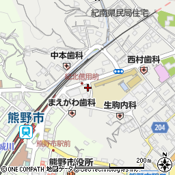 紀北信用金庫熊野支店周辺の地図