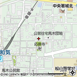 愛媛県松山市馬木町周辺の地図