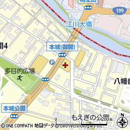 マンガ倉庫本城店周辺の地図