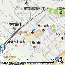 熊野市役所　木本幼稚園周辺の地図